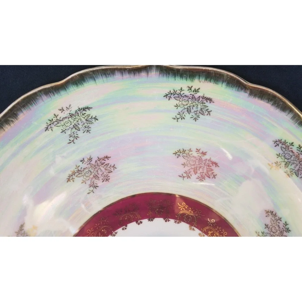 Vintage Courting Couple Porcelain Large Serving Plate 14.25
